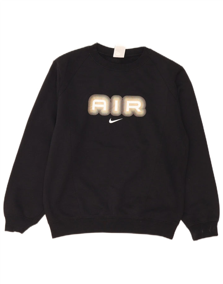 Nike Garçons Air Graphic Sweatshirt Jumper 12-13 ans Grand Noir Polyester
