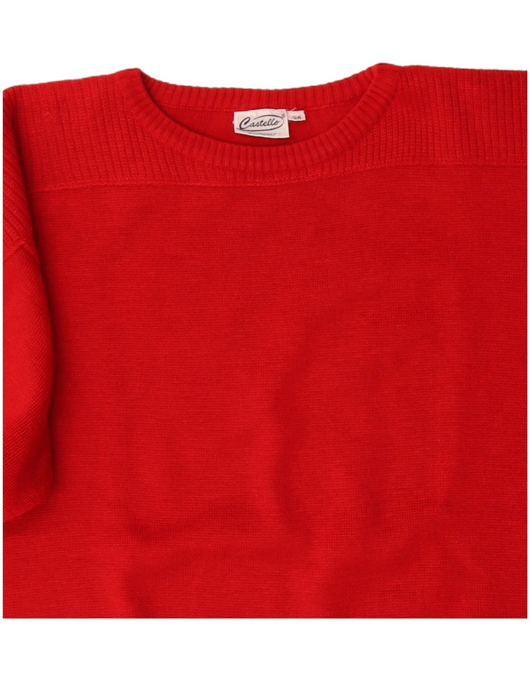 Castello Pull ras du cou pour femme IT 54 2XL Rouge Polyacrylique