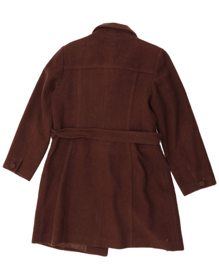 Marks & Spencer Manteau pour femme UK 18 XL Marron Laine vierge