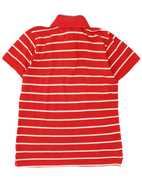Marina Militare Polo Homme Rayé Rouge Moyen Coton