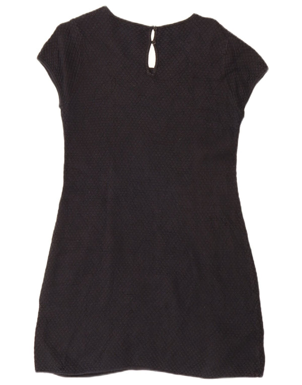 Benetton Robe T-Shirt Femme UK 16 Large Noir