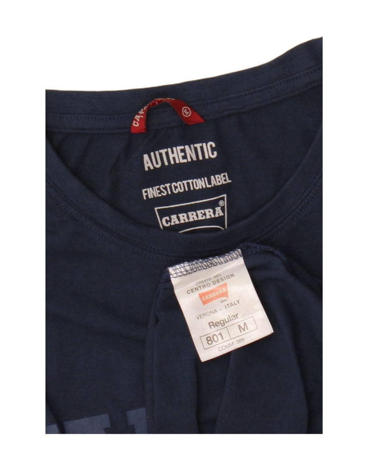 CARRERA T-Shirt Graphique Homme Bleu Marine Moyen Coton