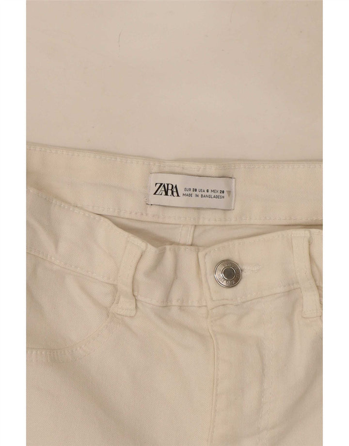 Zara Jean Slim Femme EU 38 Petit W28 L27 Blanc