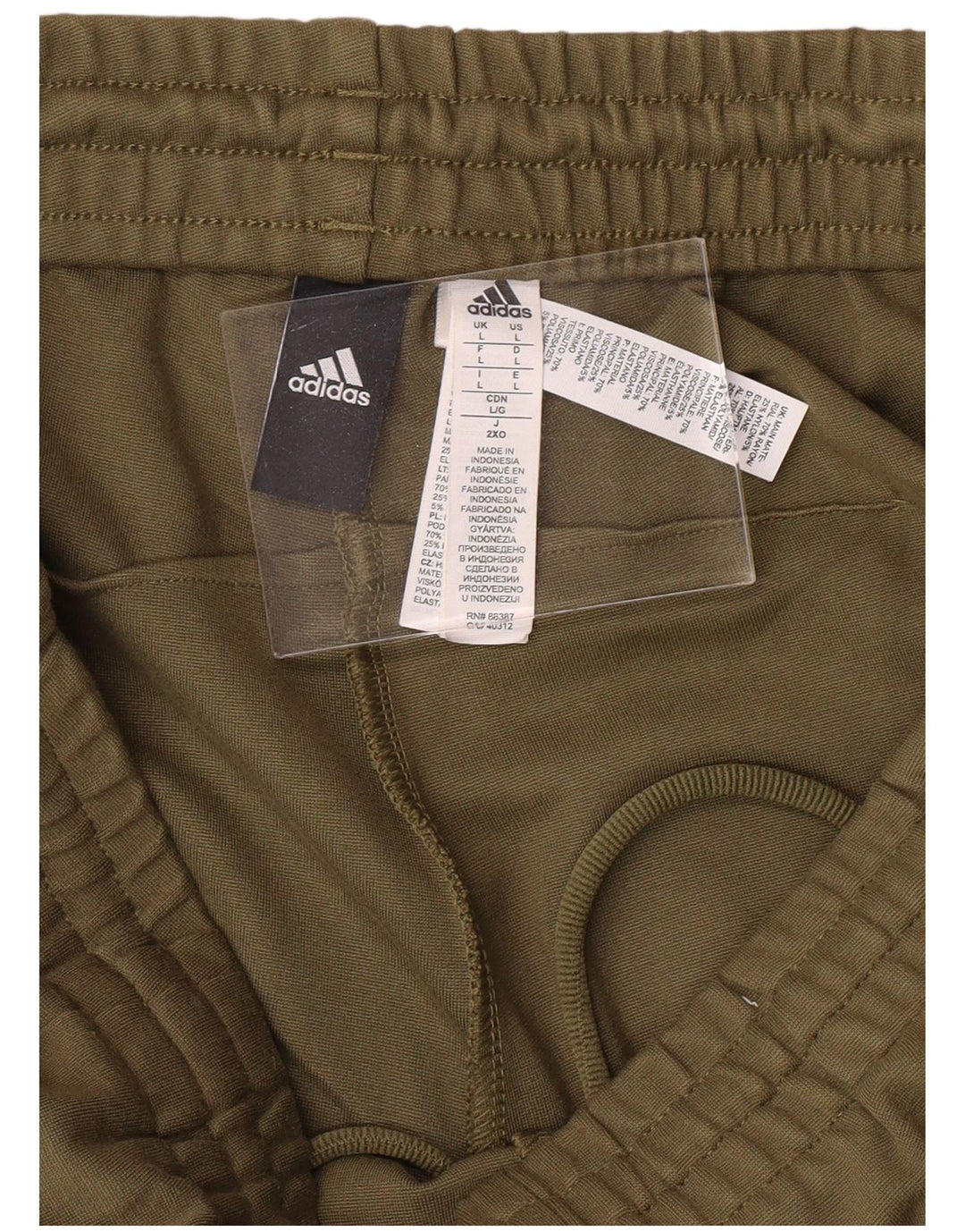 ADIDAS Pantalon de survêtement pour homme Large Kaki Rayonne