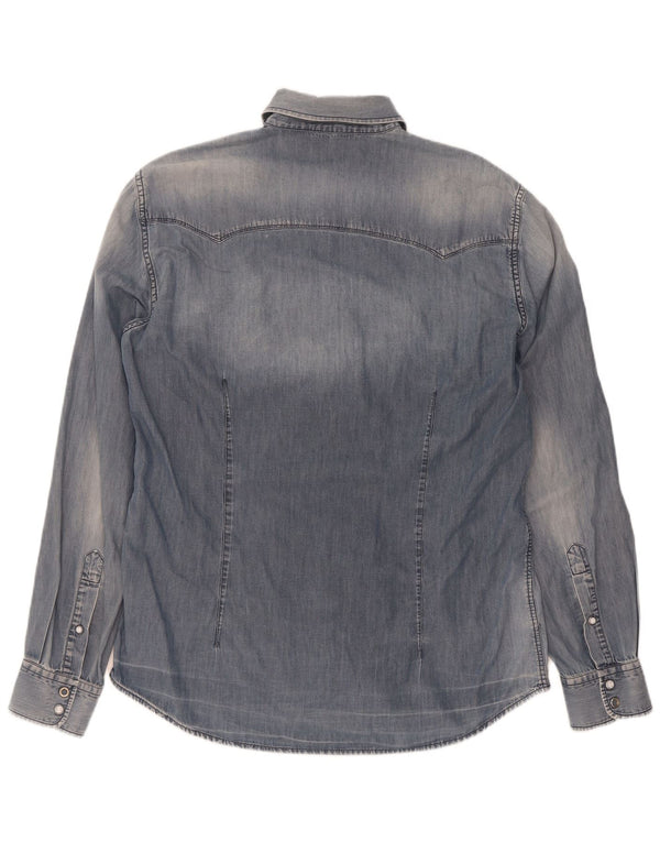 Gas Chemise en Jean Homme XL Bleu Coton