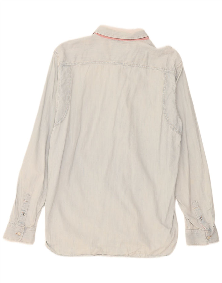 Vans Chemise en jean pour homme Large Bleu Coton