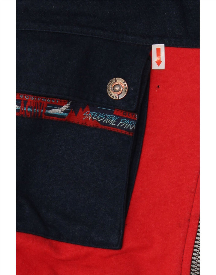 Sreekstone Park Veste de survêtement pour homme XL Rouge Colourblock