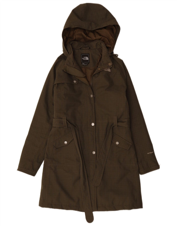 THE NORTH FACE Manteau coupe-vent à capuche pour femme UK 14 à carreaux vert moyen