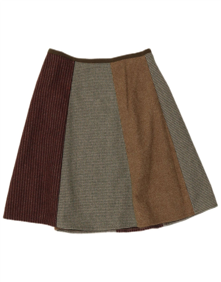 Baba Femme Jupe Trapèze W26 Petite Laine Patchwork Multicolore