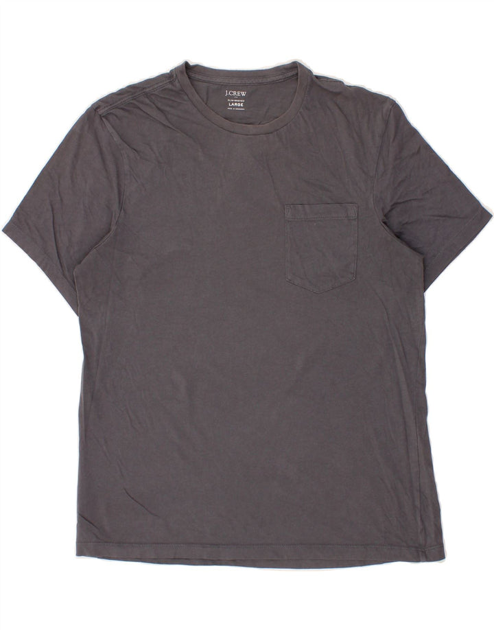 J. CREW Mens Slim T-Shirt Top Large Grey Cotton Vintage J. Crew and Second-Hand J. Crew from Messina Hembry 