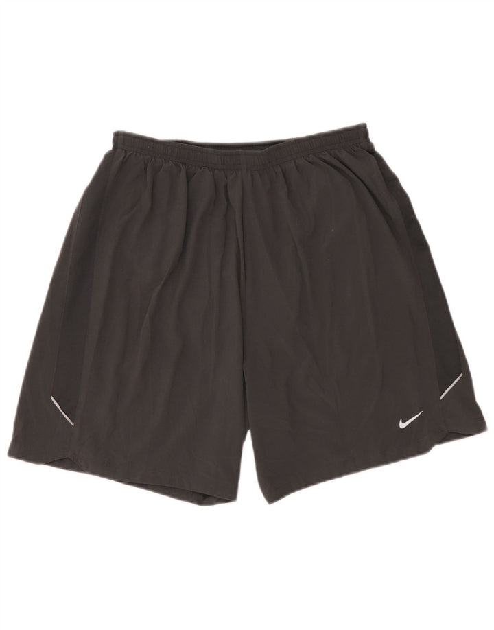 Nike Short de Sport Dri Fit Homme Gris Moyen