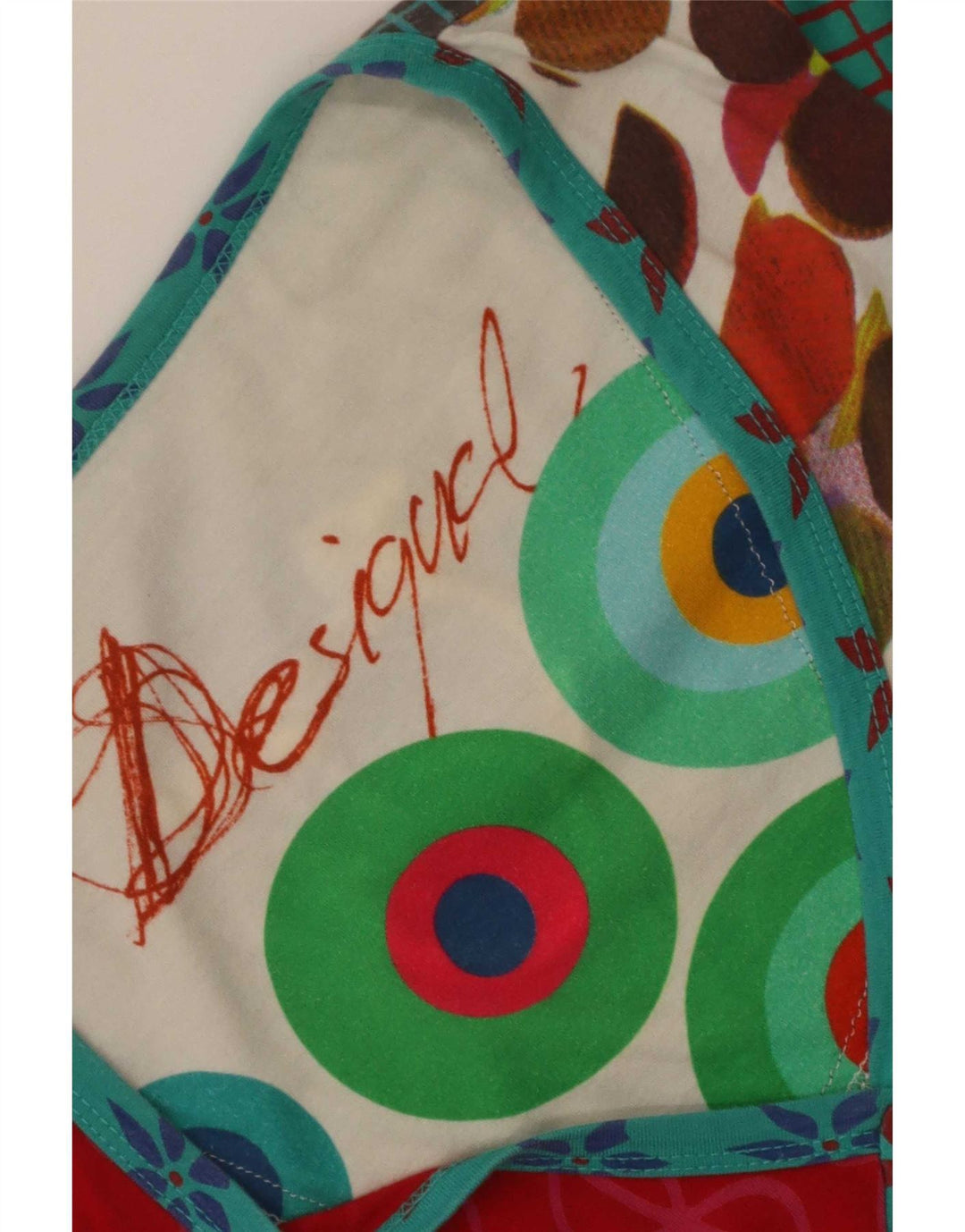 Desigual Femme Tunique Top UK 12 Medium Multicolore Floral