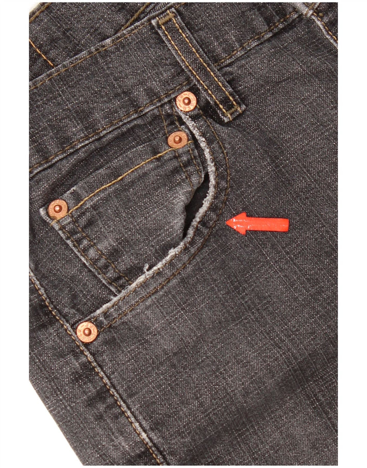 Levi's Jean droit 505 effet vieilli pour femme US 6 Medium W30 L32 Gris
