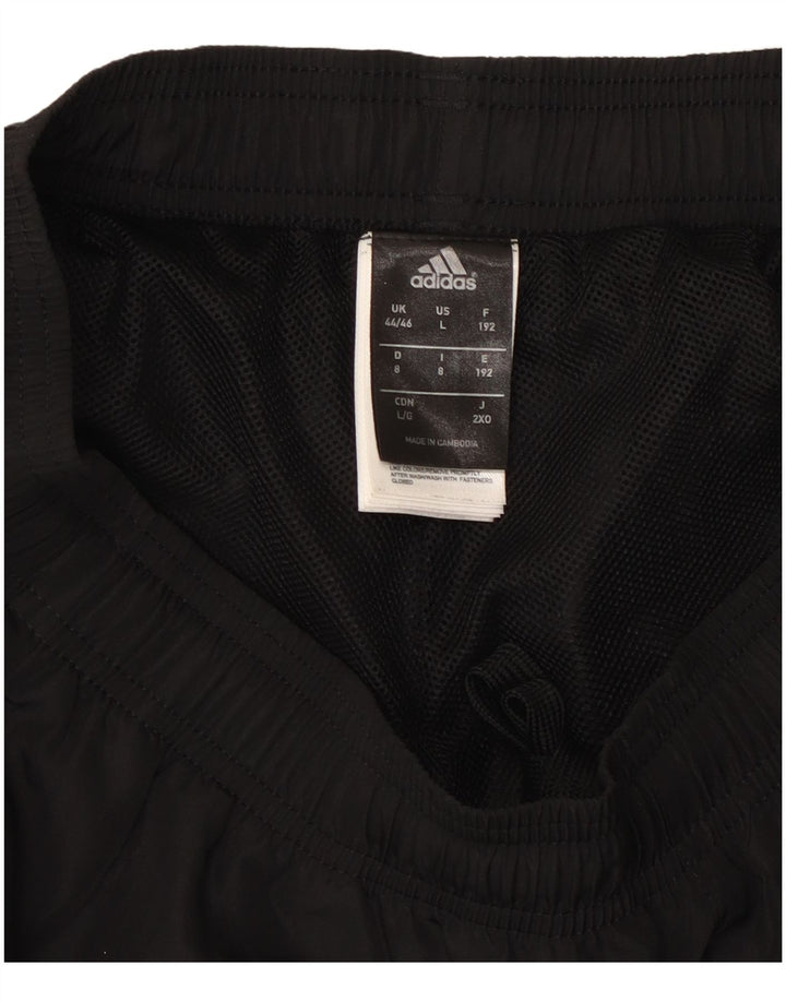 ADIDAS Pantalon de survêtement Climalite pour homme UK 44/46 Large Noir Polyester