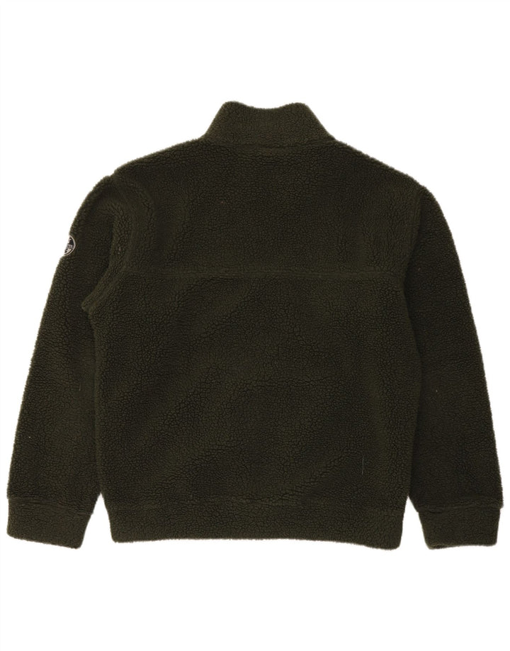 North Sails Veste polaire graphique pour homme UK 38 Vert moyen Polyester