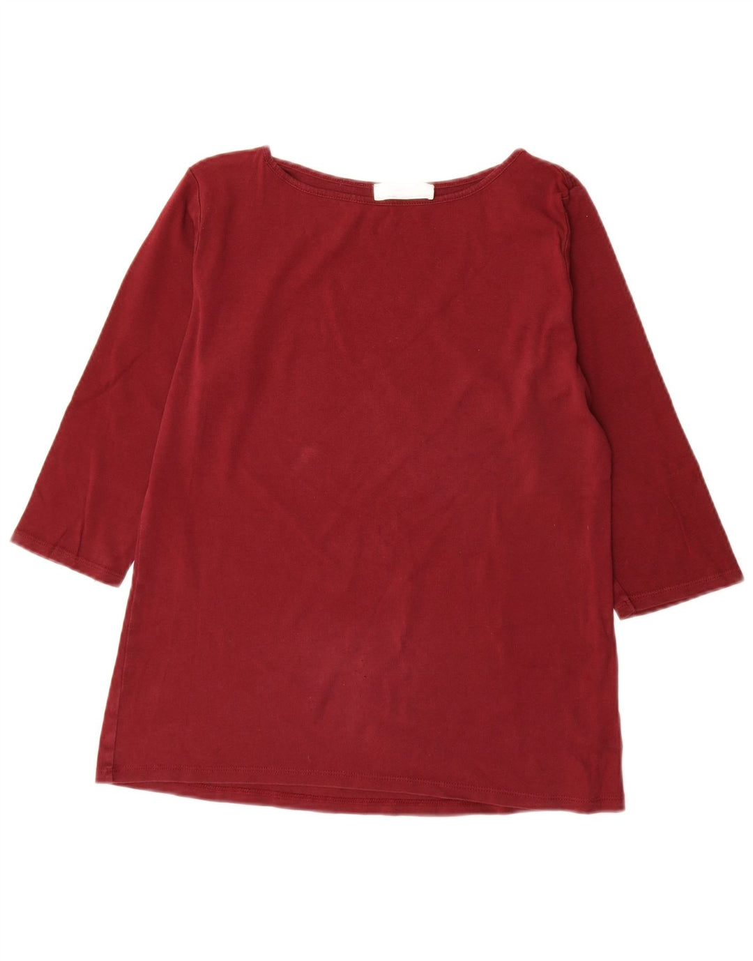 Zara Femme Top Manches 3/4 UK 18 XL Rouge