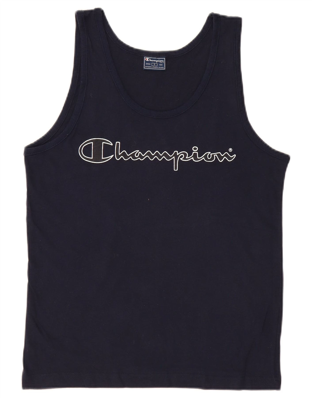 Champion Débardeur Graphique Homme Petit Bleu Marine Coton