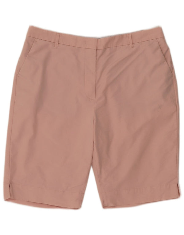 Marks & Spencer Short Chino Femme UK 16 Large W36 Coton Rose
