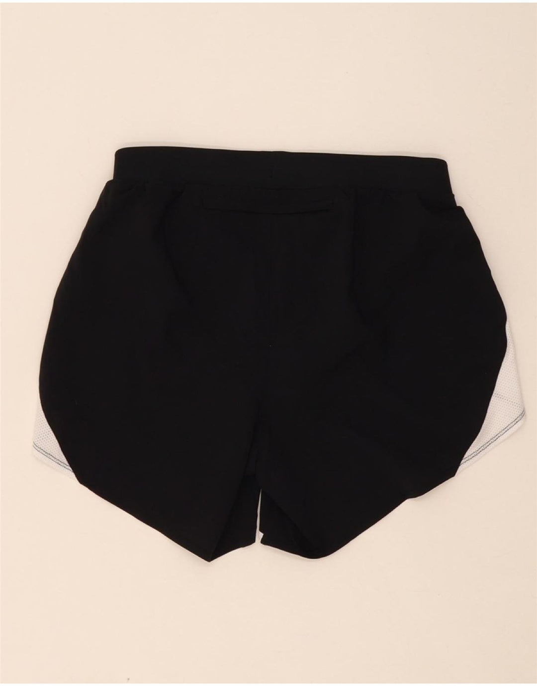 UNDER ARMOUR Womens Sport Shorts UK 8 Small  Black Colourblock Polyester Vintage Under Armour and Second-Hand Under Armour from Messina Hembry 
