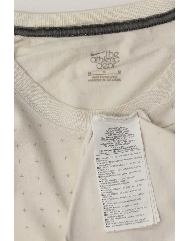 Nike T-shirt pour homme en coton à pois Blanc moyen