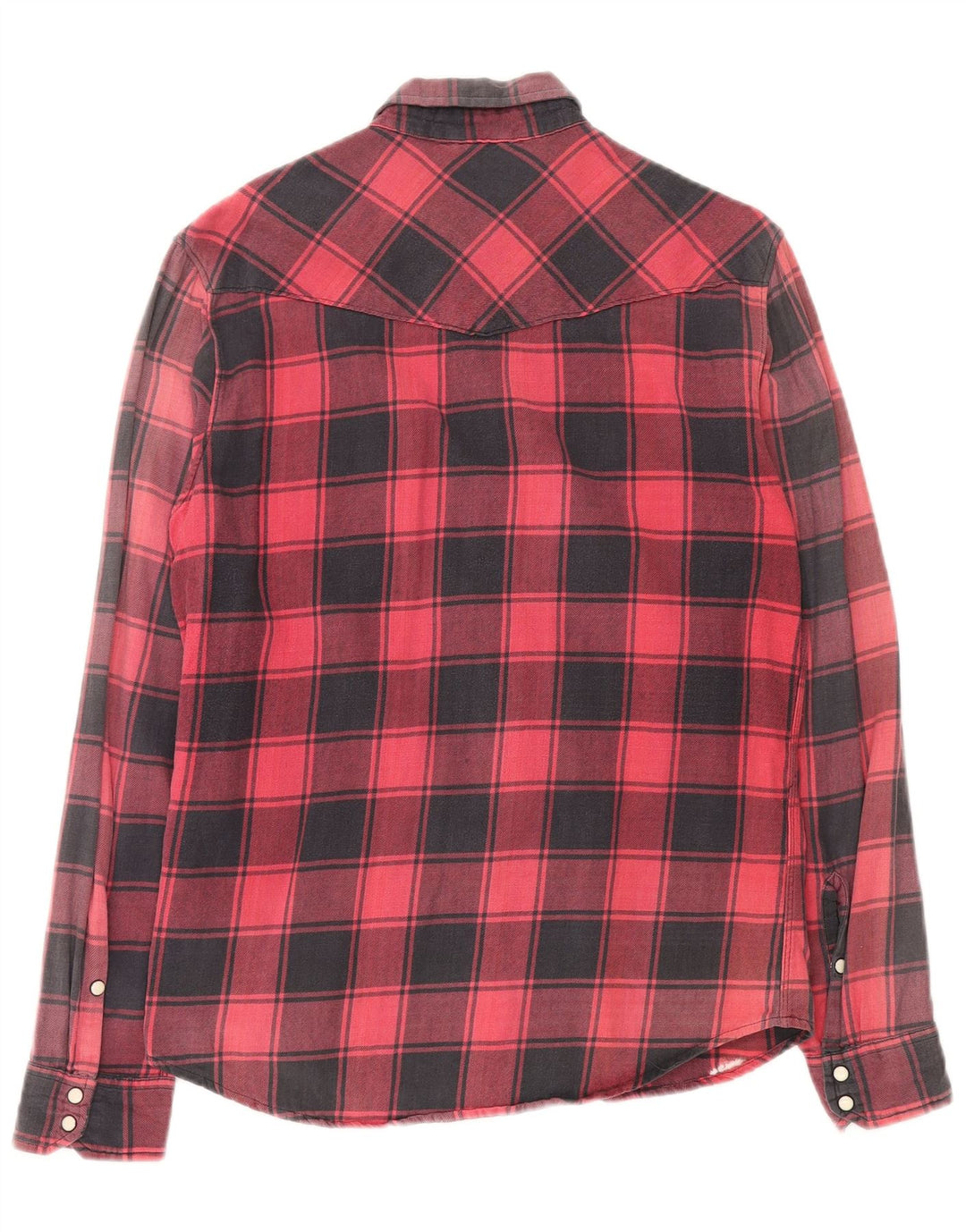 LEVI'S Chemise Flanelle Homme Rouge Moyen Carreaux Coton