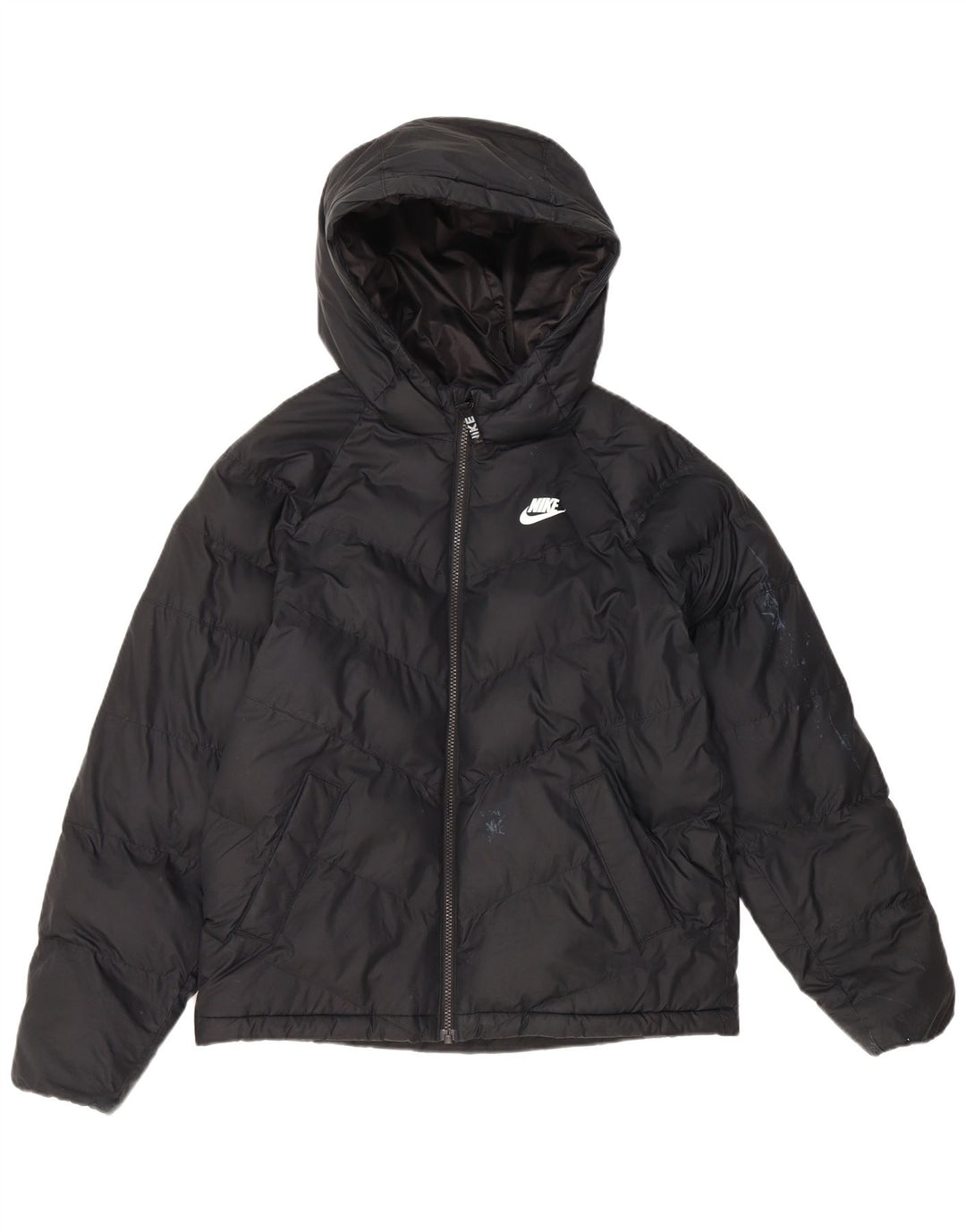 Nike Veste matelassée à capuche pour garçon 13-14 ans XL Noir Polyester