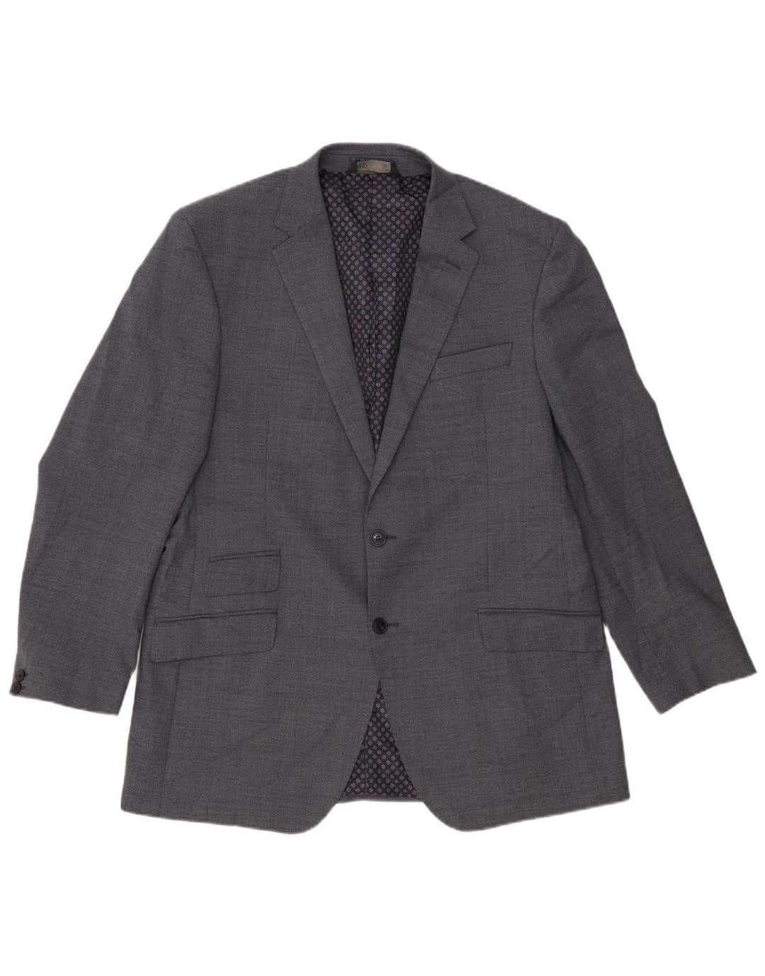 Marks & Spencer Veste blazer à 2 boutons pour homme UK 44 XL Bleu Polyester