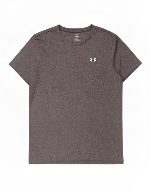 Under Armour T-Shirt Femme UK 44 Gris Moyen Polyester