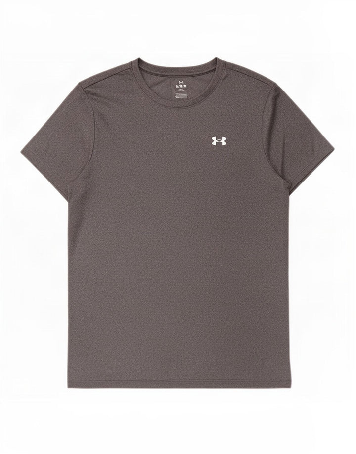 Under Armour T-Shirt Femme UK 44 Gris Moyen Polyester