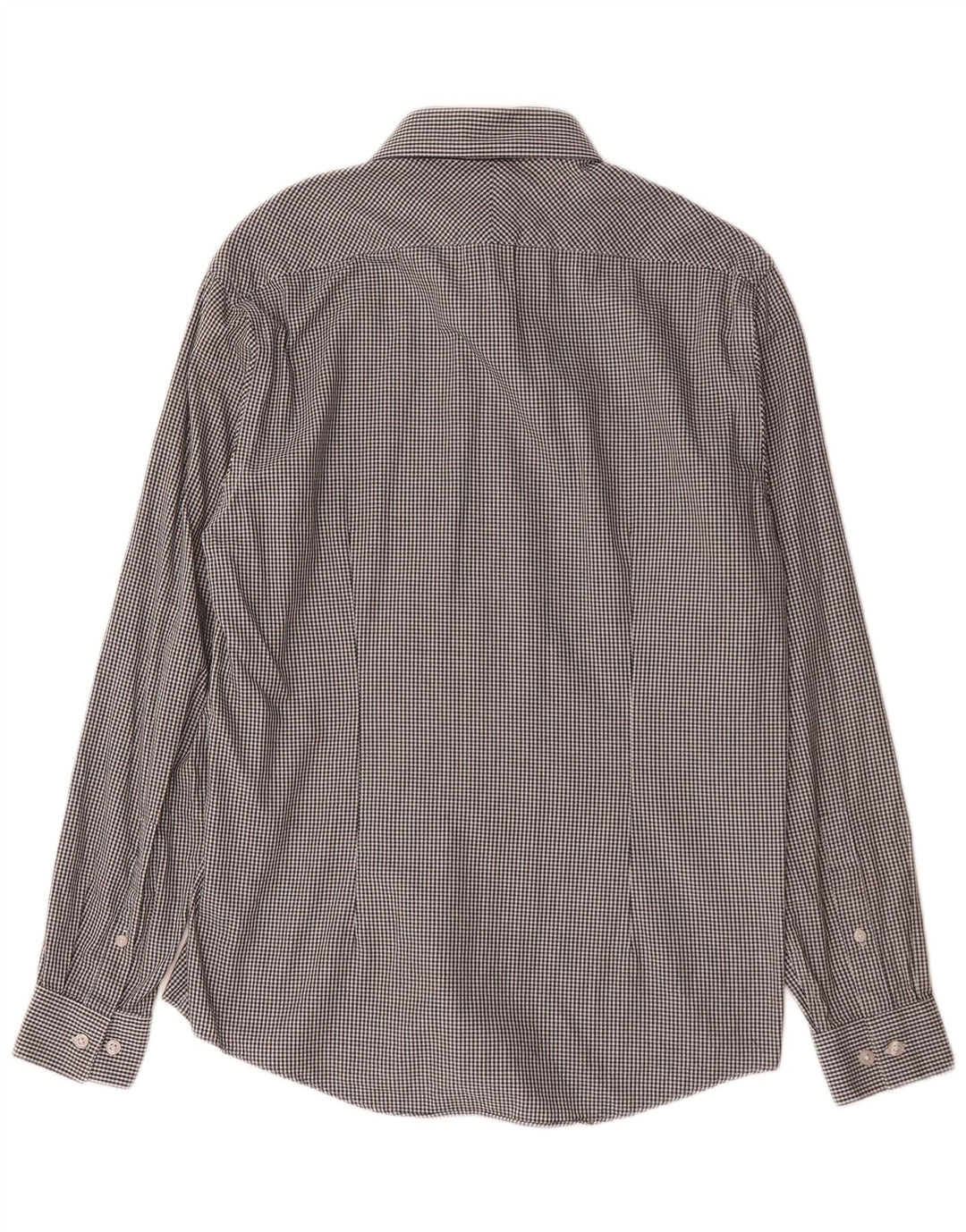 Calvin Klein Chemise slim fit pour homme Taille 39 15 1/2 Pied-de-poule gris moyen