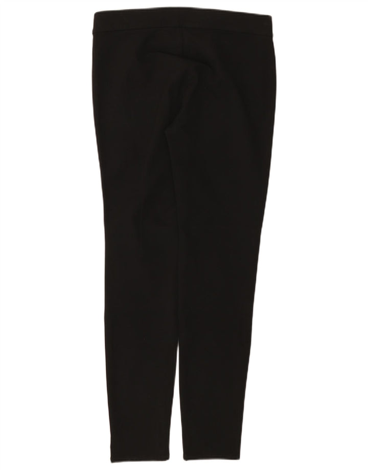 Zara Pantalon décontracté taille moyenne pour femme Medium W28 L28 Noir Polyester
