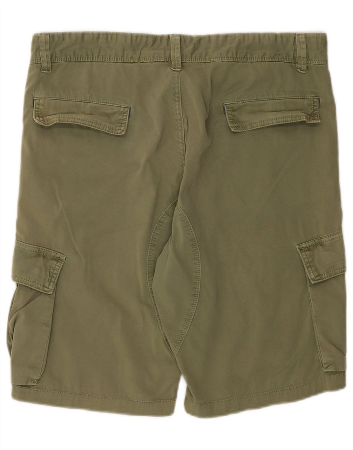 Yes Zee Short Cargo W33 Homme Kaki Moyen Coton