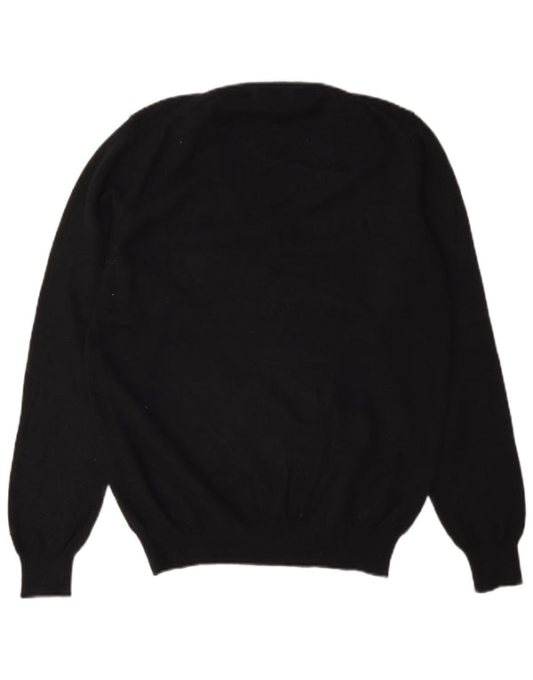 Gant Pull col en V pour femme UK 44 Large Laine noire