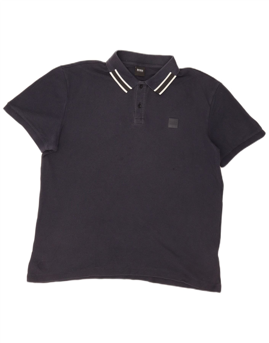 Hugo Boss Polo Homme XL Bleu Marine Coton
