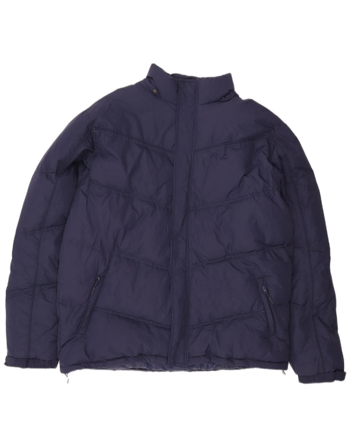 Fila Veste matelassée homme UK 44 2XL Bleu marine Polyester