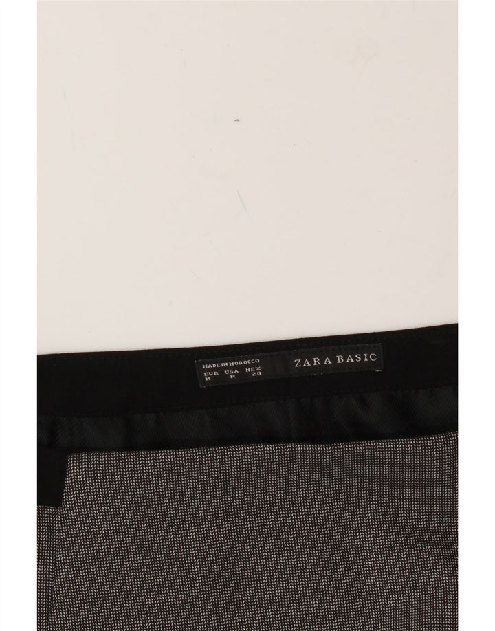 ZARA Womens Pencil Skirt Medium W30  Grey Polyester Vintage Zara and Second-Hand Zara from Messina Hembry 