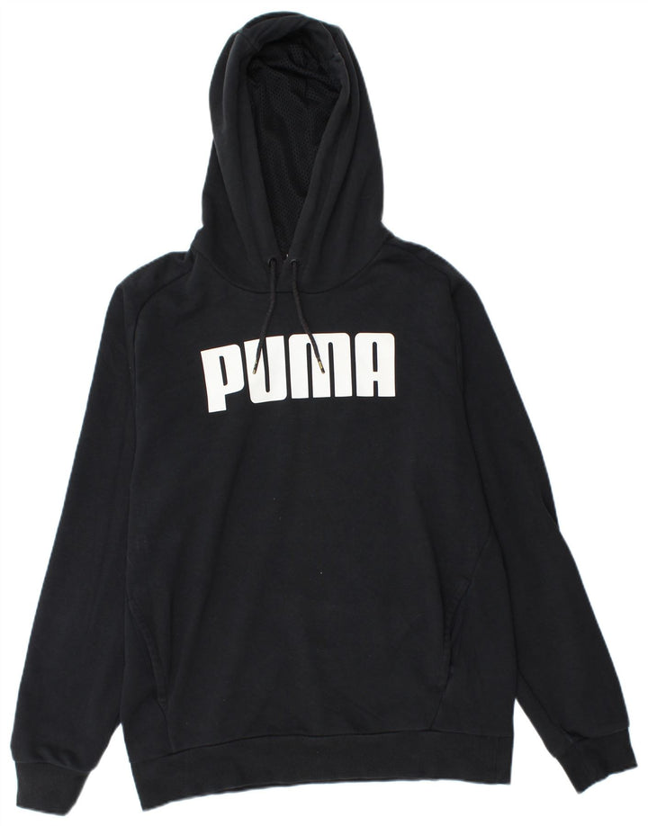PUMA Sweat à Capuche Graphique Homme Noir Moyen Coton