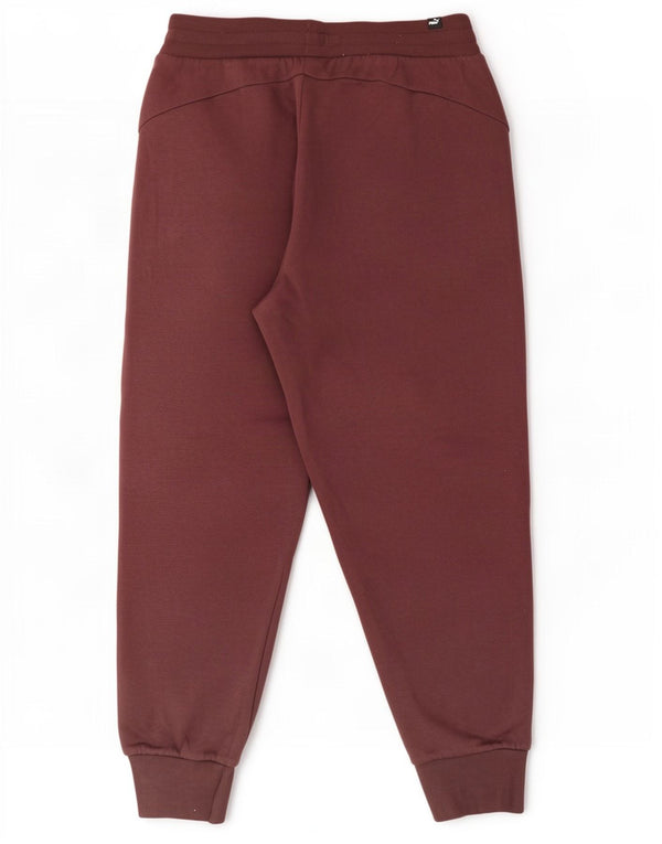 Puma Pantalon de survêtement pour femme Joggers UK 14 Large Bordeaux Coton