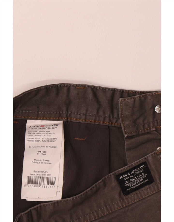Jack & Jones Short Chino Homme Medium W33 Gris Coton