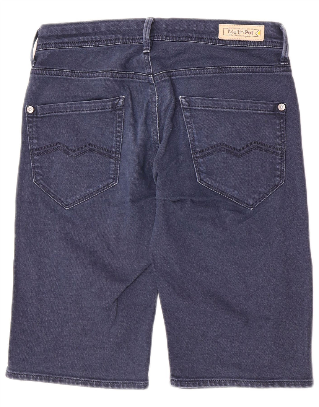 Meltin' Pot Short en Jean Homme W31 Coton Bleu Marine Moyen