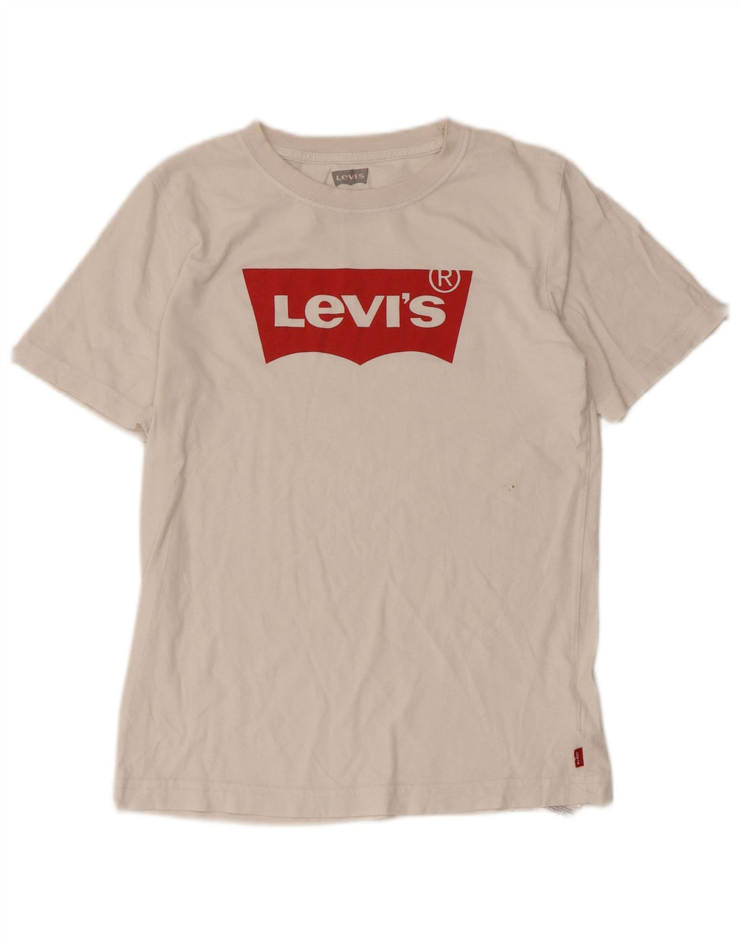 LEVI'S T-Shirt Graphique Fille 13-14 ans Blanc Coton