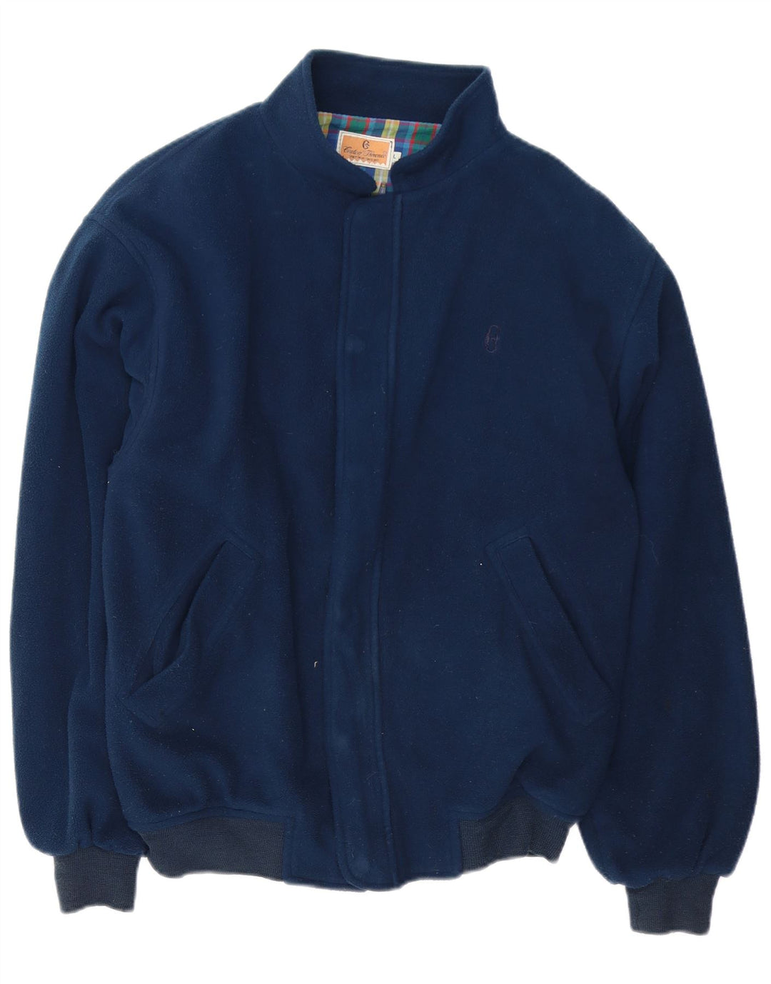 Conte of Florence Veste polaire bomber pour homme UK 40 Large Bleu marine Polyester