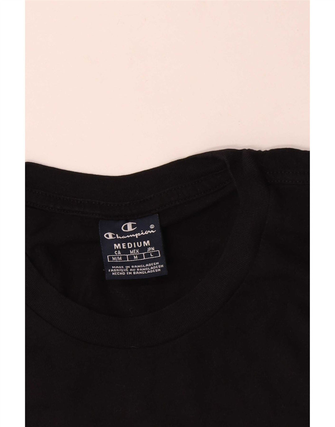 Champion T-Shirt Graphique Homme Noir Moyen Coton