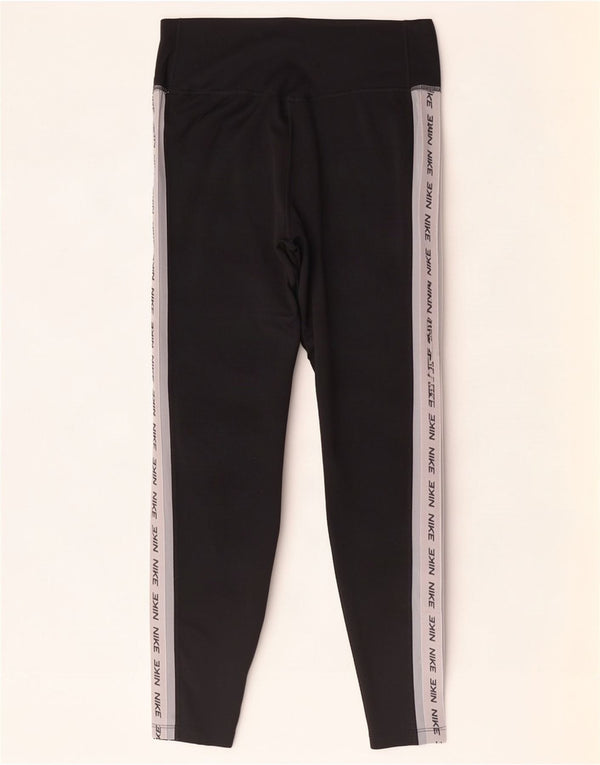 Nike Legging Dri Fit Graphic pour femme UK 14 Noir moyen colour block