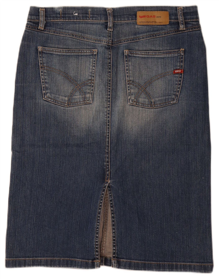 Gas Jupe En Jean Femme Moyen W30 Bleu