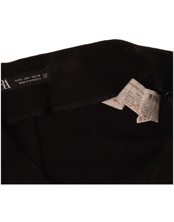 Zara Short décontracté pour femme Petit W26 Noir Polyester