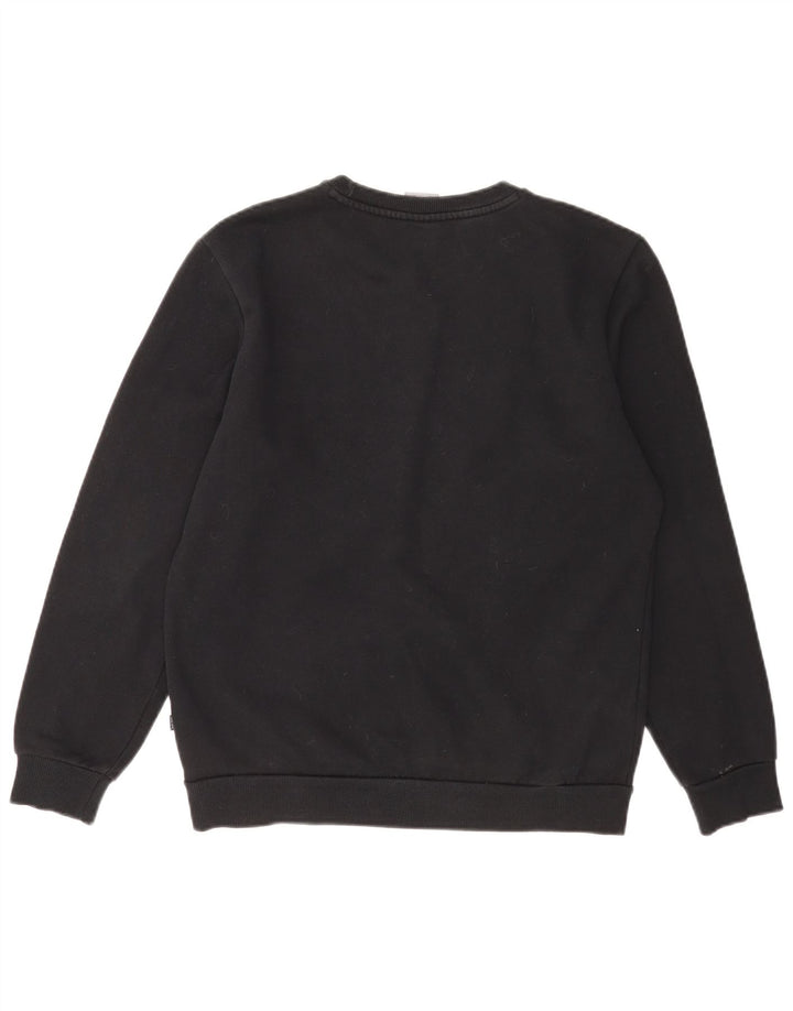 Puma Sweat-shirt graphique pour homme en coton noir Taille S