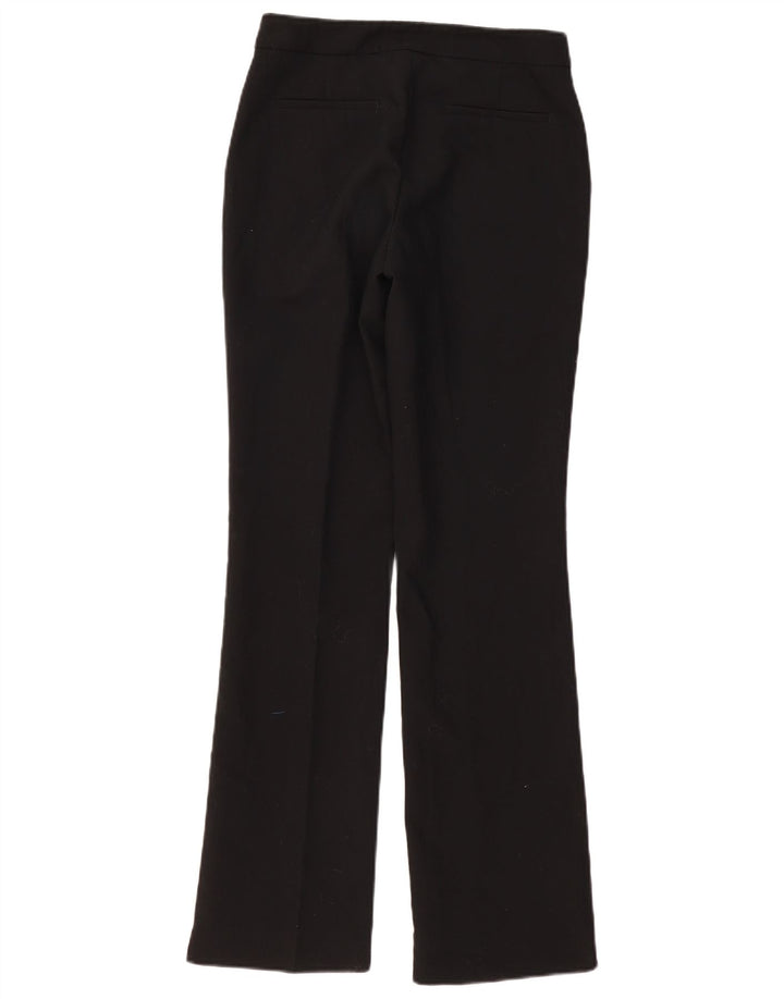 ZARA Pantalon de Costume Droit Femme Petit W27 L33 Noir Polyester