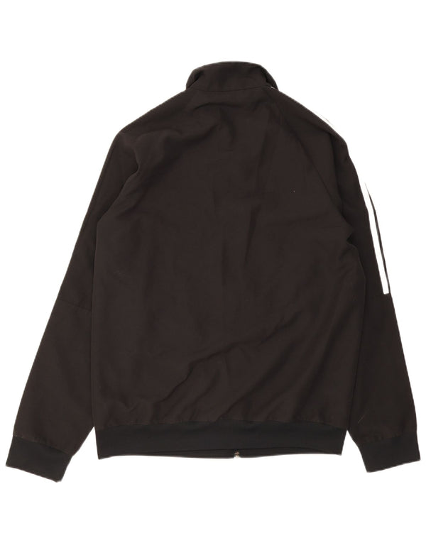 Adidas Hommes Climalite Survêtement Top Veste Petit Noir Polyester