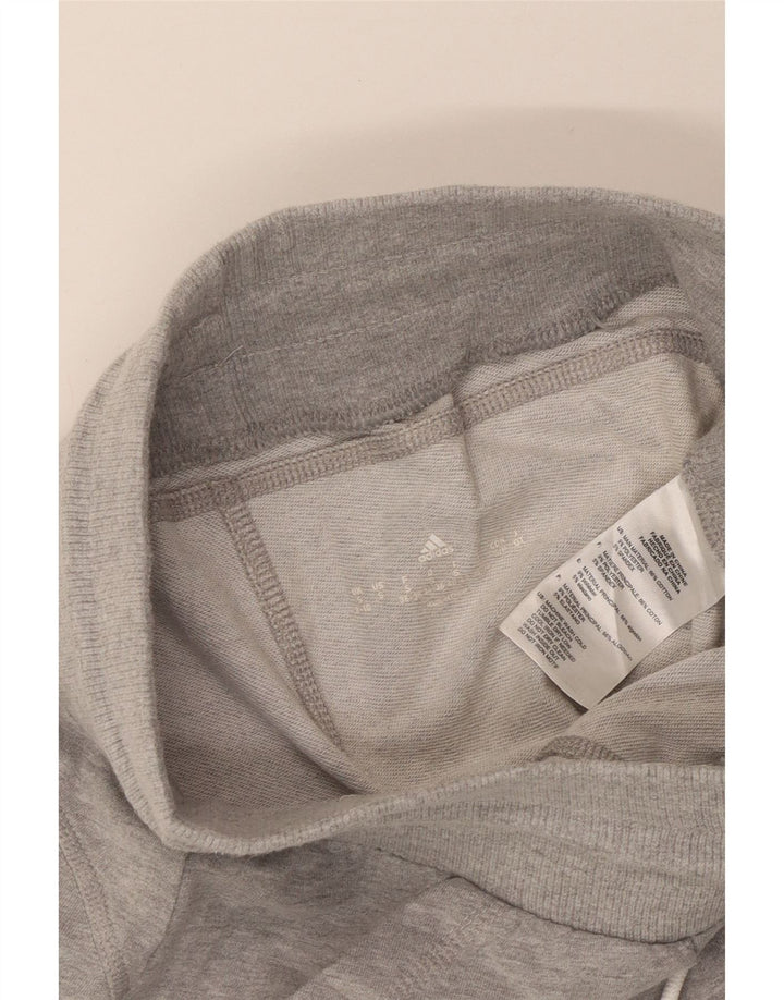 Adidas Pantalon de survêtement pour femme UK 8/10 Petit Gris Moucheté Polyester